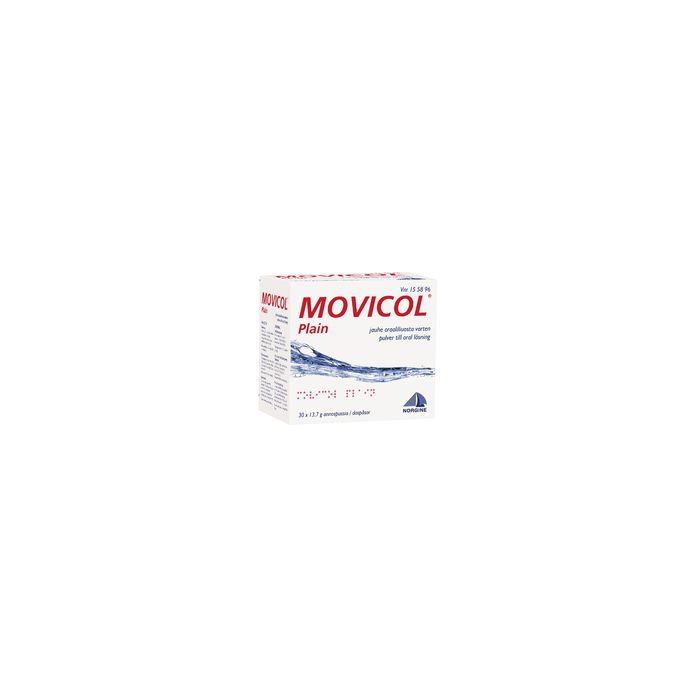 MOVICOL PLAIN jauhe oraaliliuosta varten, annospussi 30 kpl kuva 2