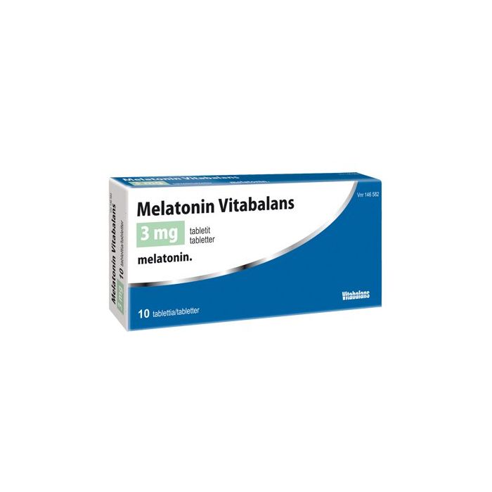 MELATONIN VITABALANS tabletti 3 mg 10 fol kuva 2