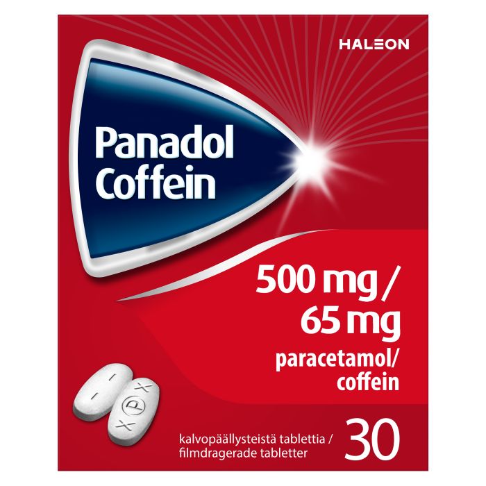 PANADOL COFFEIN tabletti, kalvopäällysteinen 500/65 mg 30 fol kuva 6