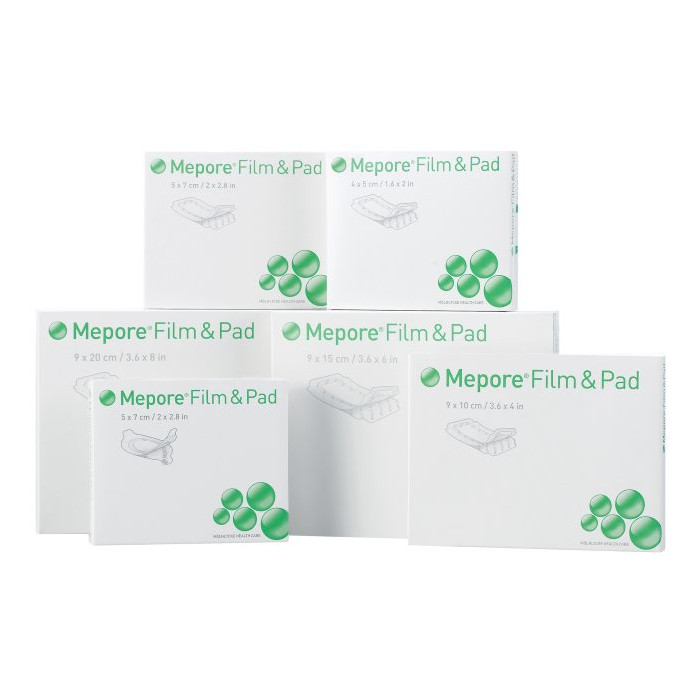 Mepore film & pad 9x15 cm 5 kpl