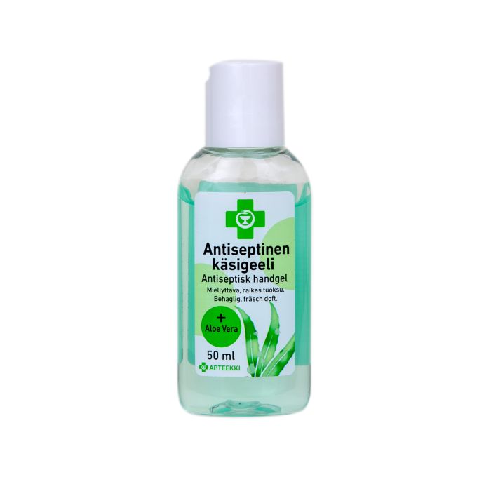APTEEKKI Antiseptinen käsigeeli + Aloe Vera 50 ml