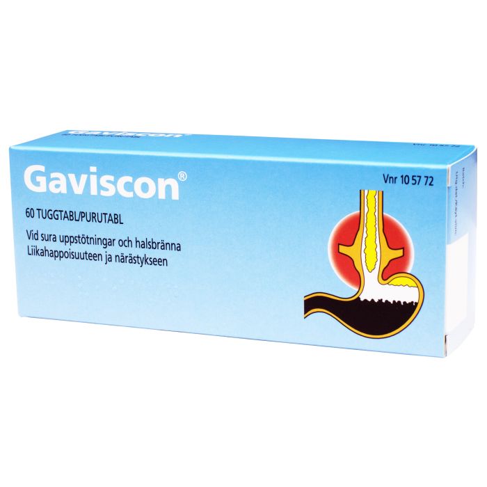 GAVISCON purutabletti 60 fol