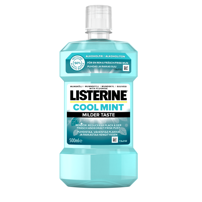LISTERINE Cool Mint Milder Taste suuvesi 500 ML kuva 2