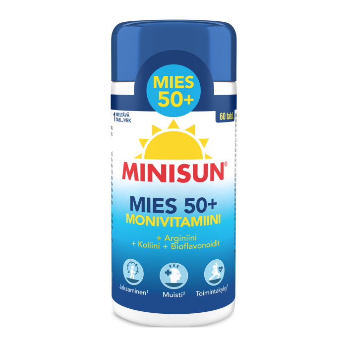 Minisun Monivitamiini Mies 50+ 60 tablettia