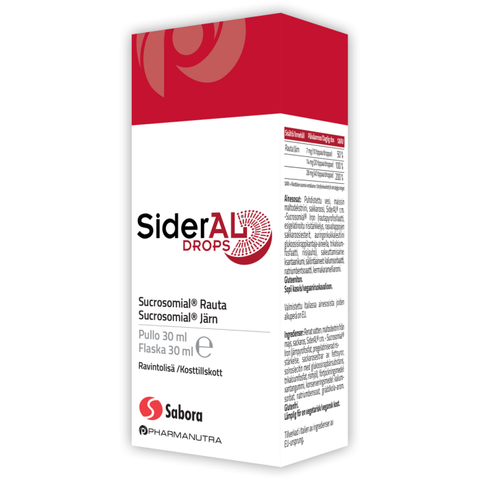 SiderAL Drops Sukrosomiaalinen Rauta 30 ml kuva 6