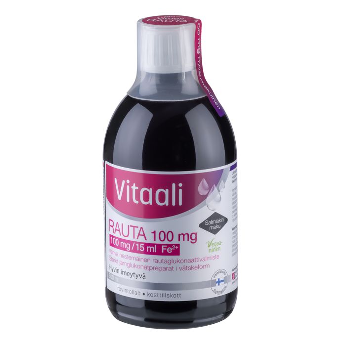 Vitaali Rauta 100 mg salmiakinmaku 500 ml