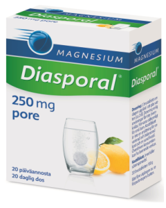 Diasporal magnesium 250 Aktiv poretabletti 20 kpl