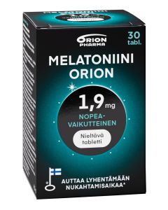Melatoniini Orion 1,9 mg nieltävä 30 tabl