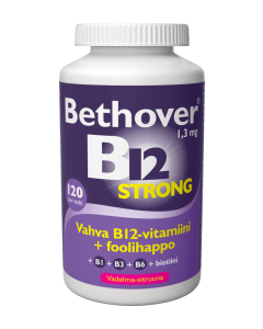 Bethover Vahva B12 Vadelma-Sitruuna 120 tabl