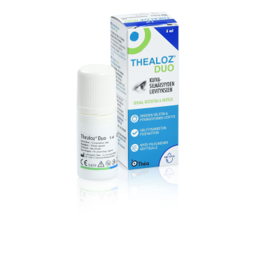 Thealoz Duo silmätippa, säilytysaineeton 5 ml