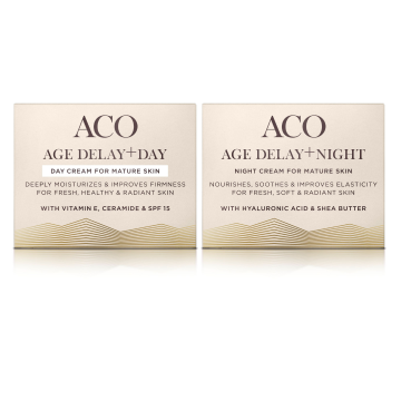 ACO LAHJAPAKKAUS AGE DELAY + (KELTAINEN) 50 ML + 50 ML