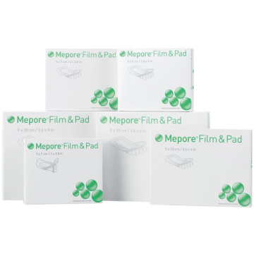 Mepore film & pad 9x15 cm 5 kpl