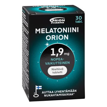 Melatoniini Orion 1,9 mg nieltävä 30 tabl