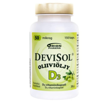 Devisol Oliiviöljy 50 mikrog 150 kaps