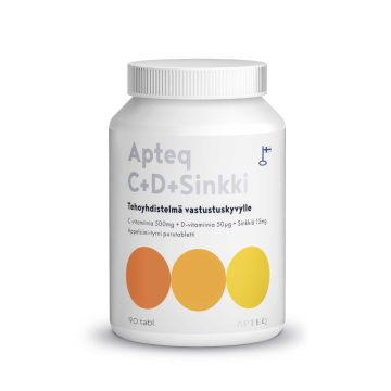 Apteq C+D+Sinkki 90 tabl