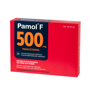 PAMOL F tabletti, suussa hajoava 500 mg 12 fol