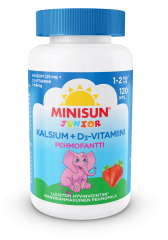 Minisun Kalsium+D-vitamiini Pehmofantti jr. 120 kpl