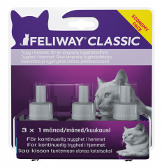 Feliway Classic liuos vaihtopullo 3x48 ml