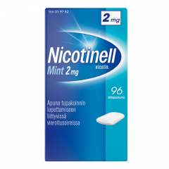 NICOTINELL MINT 2 mg lääkepurukumi 96 fol
