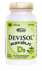 Devisol Oliiviöljy 50 mikrog 150 kaps